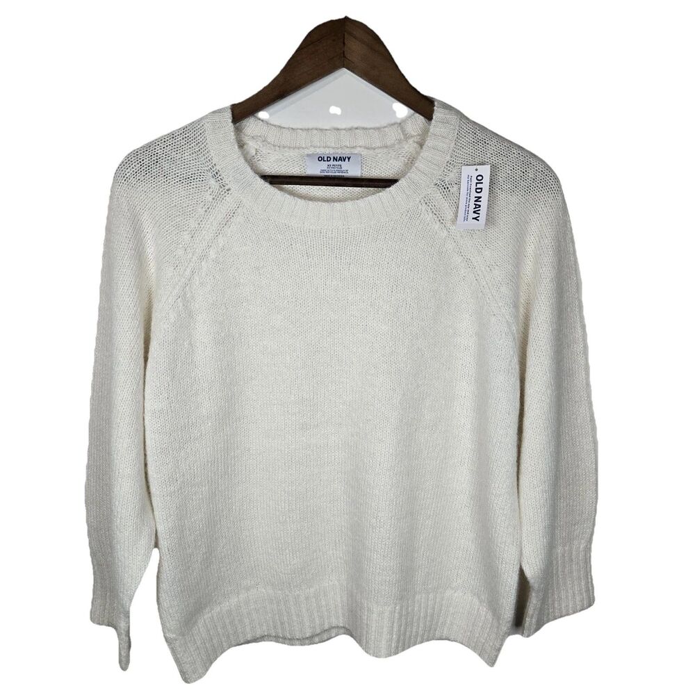 NWT Old Navy Cream Sweater Minimalist XS Petite